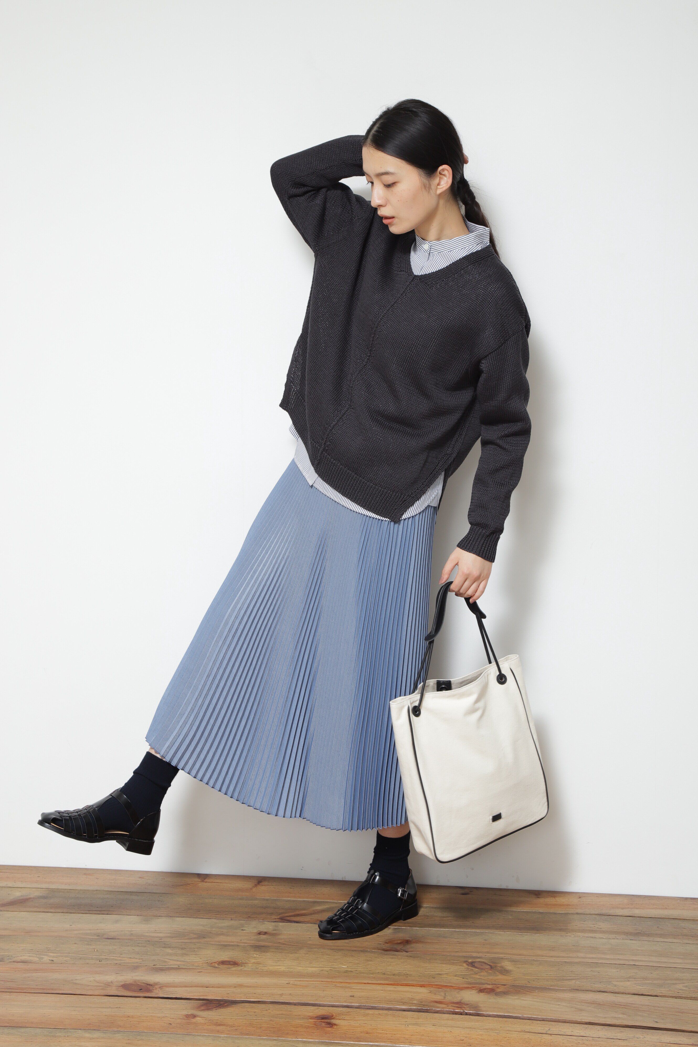  「◆シャンブレープリーツスカート」|スカート|