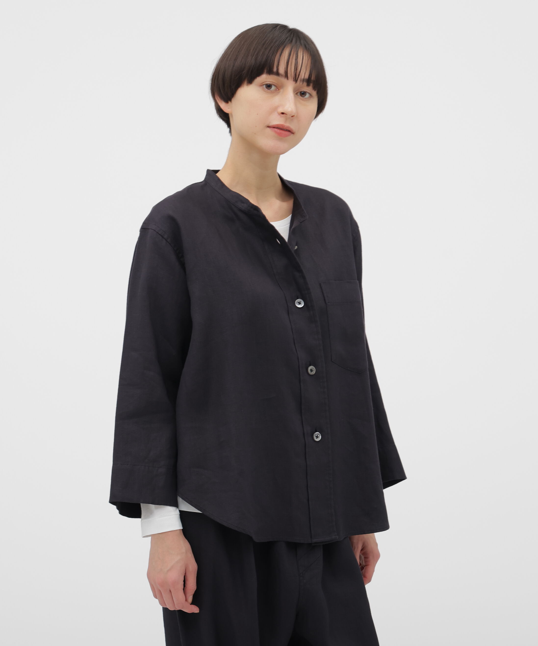 未使用級！AURLAEE WOOL LINEN TWILL SHIRT 4 AURALEE Wool Linen Twill Shirts - メルカリ