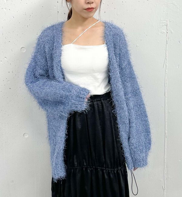 archives「ライトフェザーミドルニットカーディガン」|カーディガン|