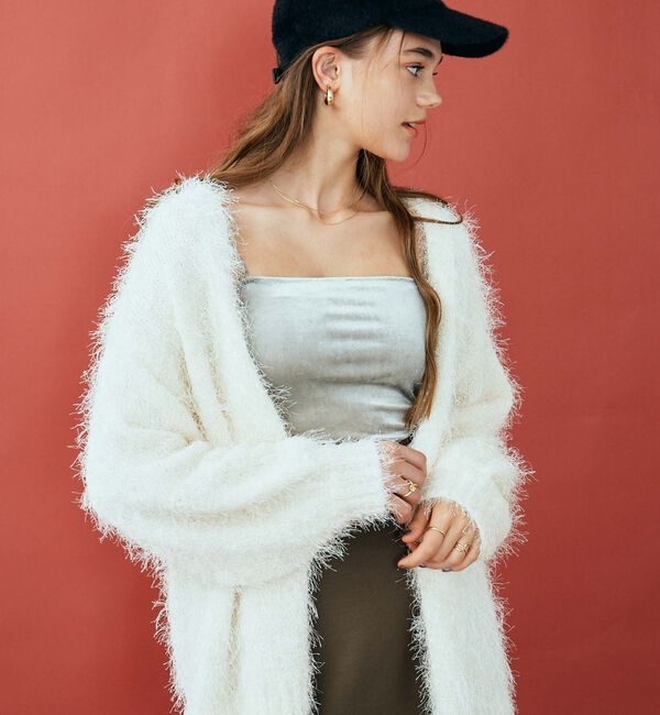 archives「ライトフェザーミドルニットカーディガン」|カーディガン|