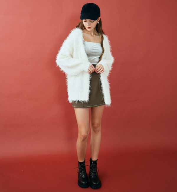 archives「ライトフェザーミドルニットカーディガン」|カーディガン|