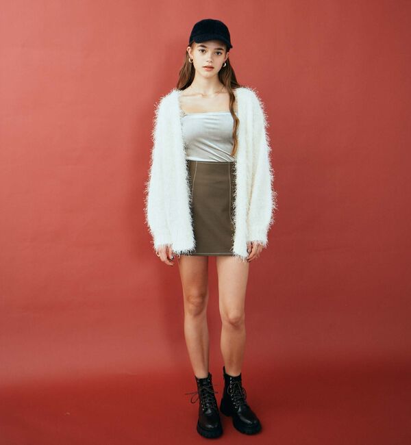 archives「ライトフェザーミドルニットカーディガン」|カーディガン|