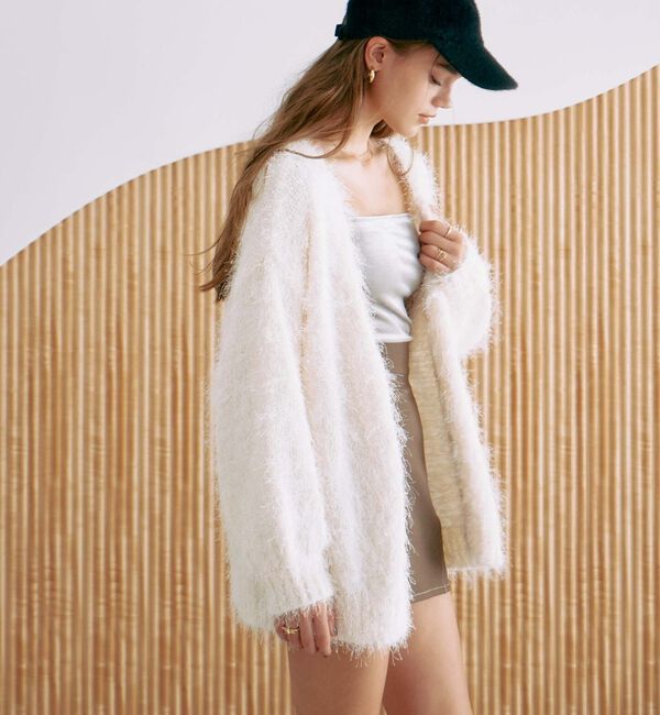 archives「ライトフェザーミドルニットカーディガン」|カーディガン|