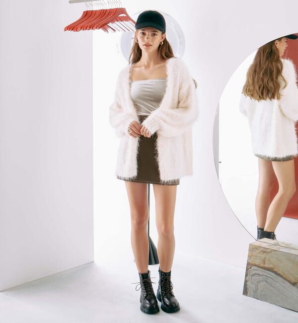 archives「ライトフェザーミドルニットカーディガン」|カーディガン|