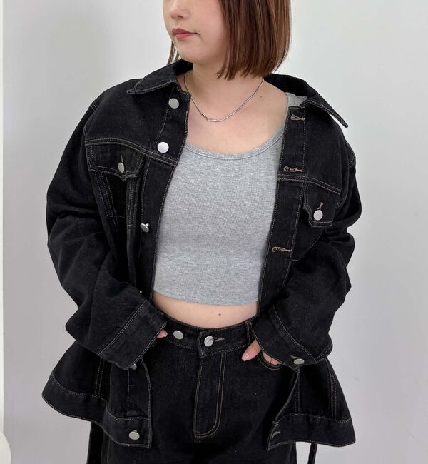 archives「カップ付クロップドテレコＴＯＰＳ／」|Tシャツ・カットソー|