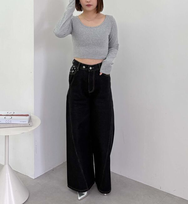 archives「カップ付クロップドテレコＴＯＰＳ／」|Tシャツ・カットソー|