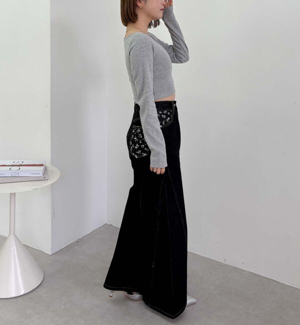 archives「カップ付クロップドテレコＴＯＰＳ／」|Tシャツ・カットソー|