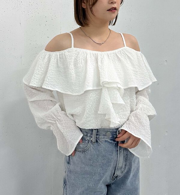archives「フリルオフショルブラウス」|シャツ・ブラウス|