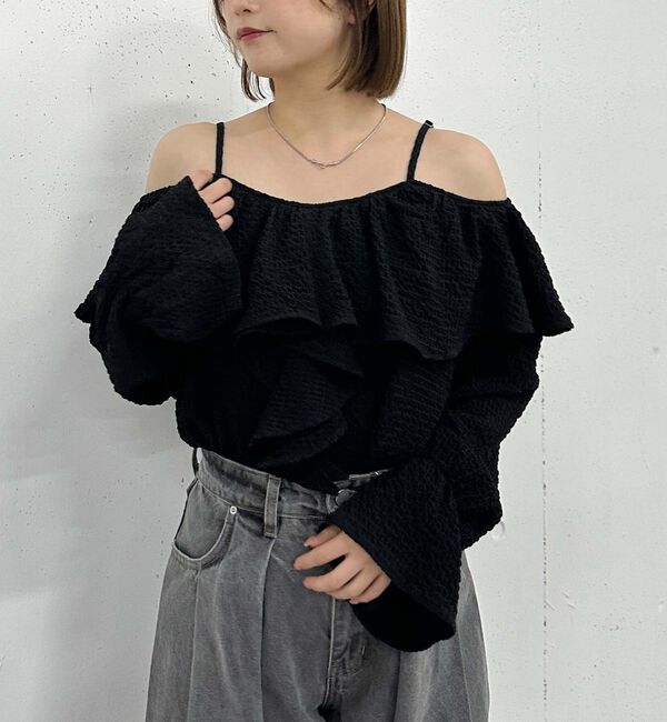 archives「フリルオフショルブラウス」|シャツ・ブラウス|