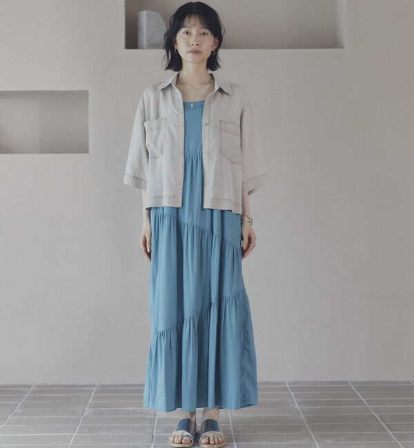 Doux archives「アシメティアードキャミワンピ」|ワンピース|