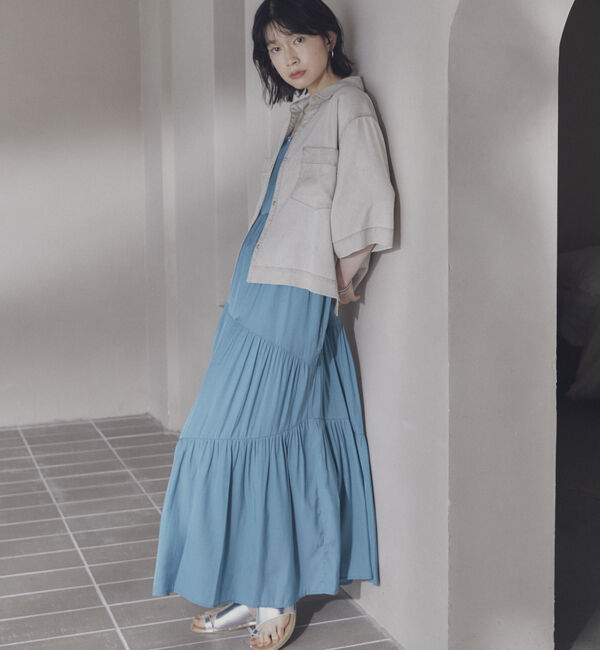 Doux archives「アシメティアードキャミワンピ」|ワンピース|