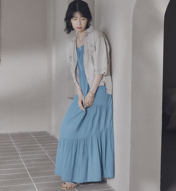 Doux archives「アシメティアードキャミワンピ」|ワンピース|