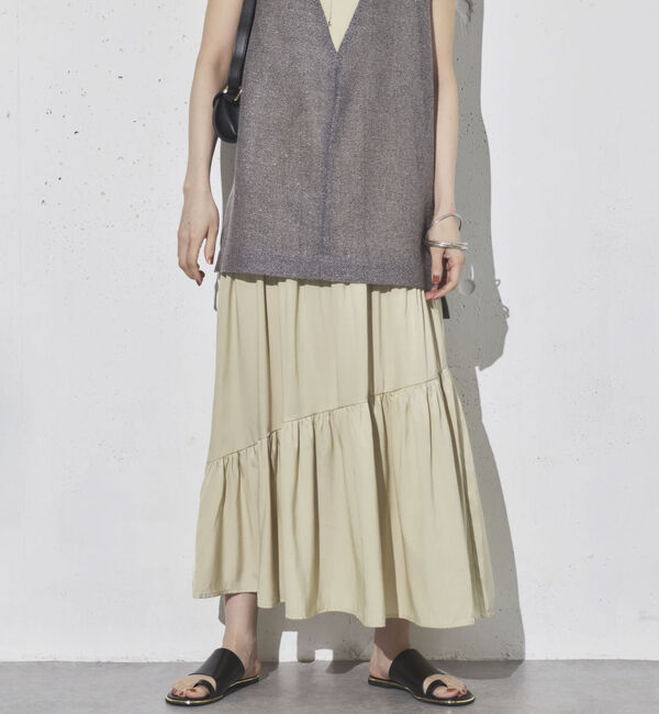 Doux archives「アシメティアードキャミワンピ」|ワンピース|