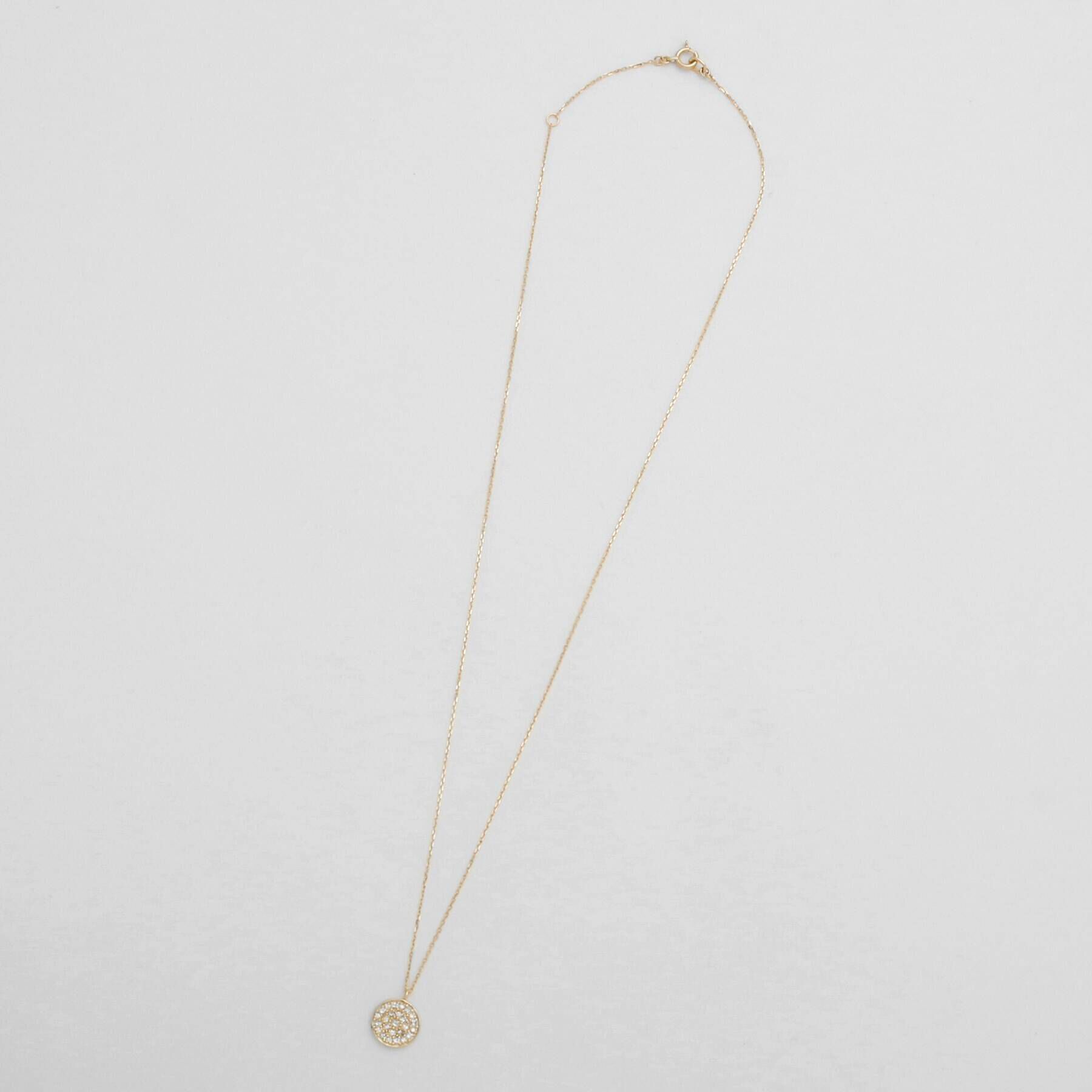 COCOSHNIK「K18ダイヤモンド プリンセスカット パヴェネックレス」|ネックレス|