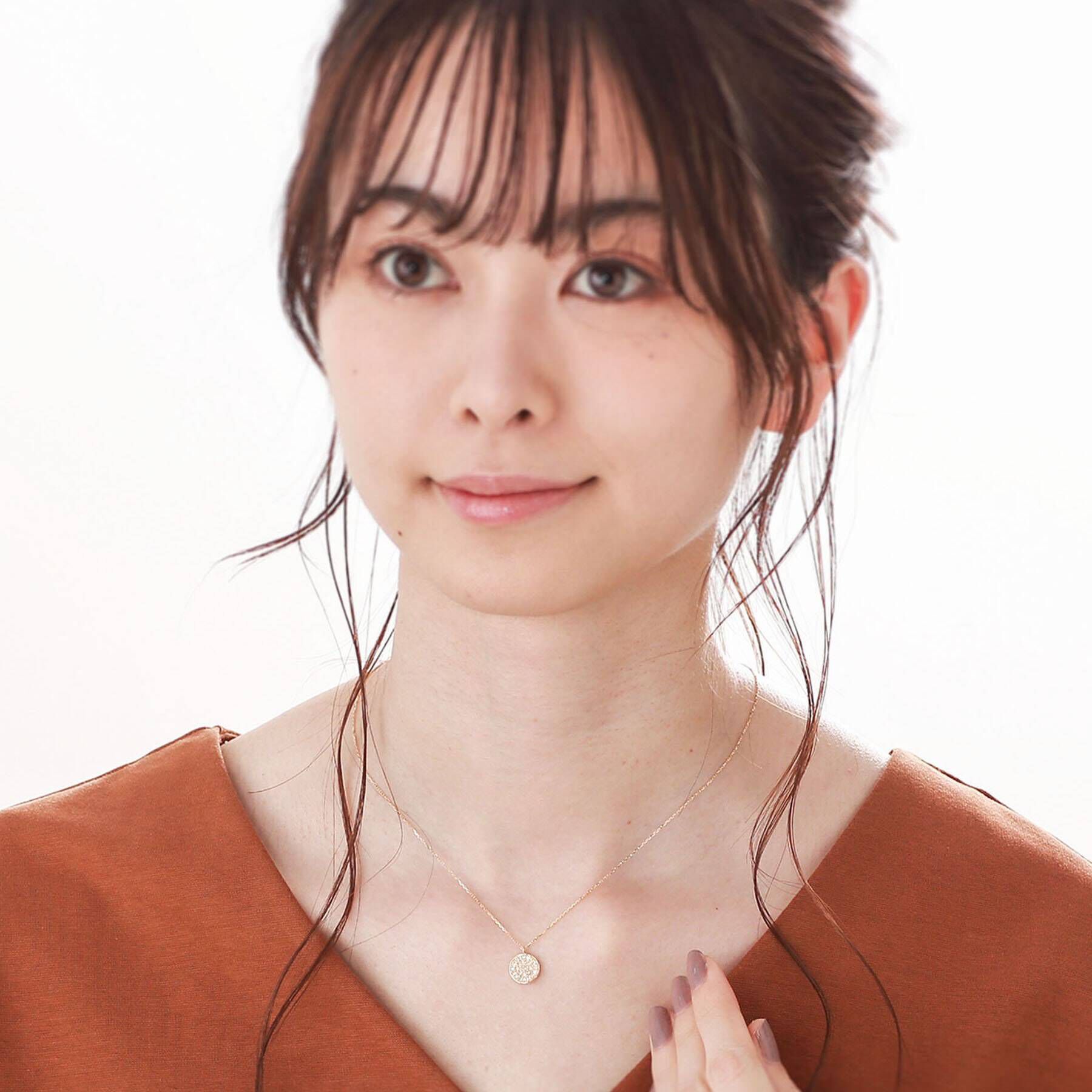 COCOSHNIK「K18ダイヤモンド プリンセスカット パヴェネックレス」|ネックレス|