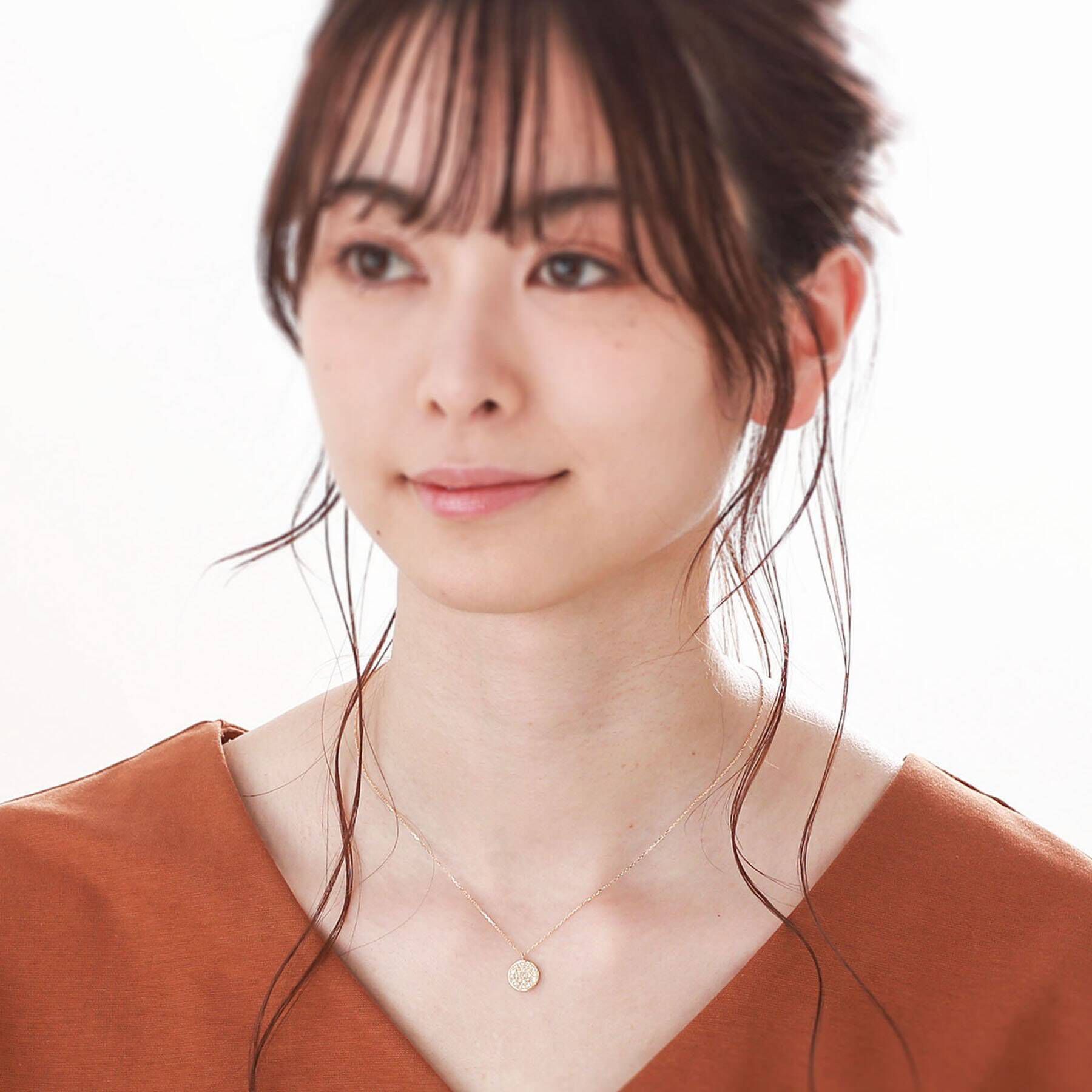 COCOSHNIK「K18ダイヤモンド プリンセスカット パヴェネックレス」|ネックレス|