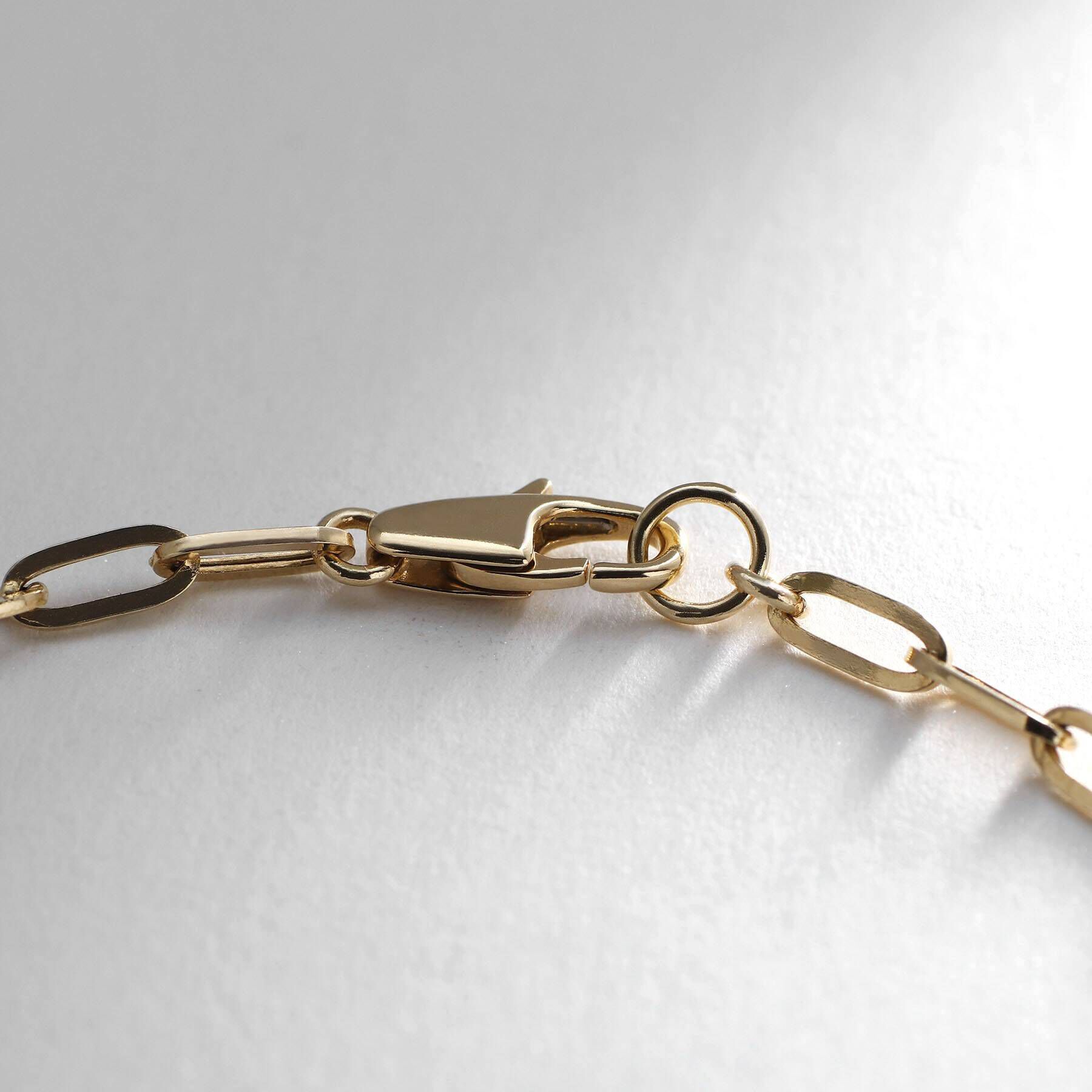 COCOSHNIK「K18中空プリムケーブルチェーン ネックレスM」|ネックレス|