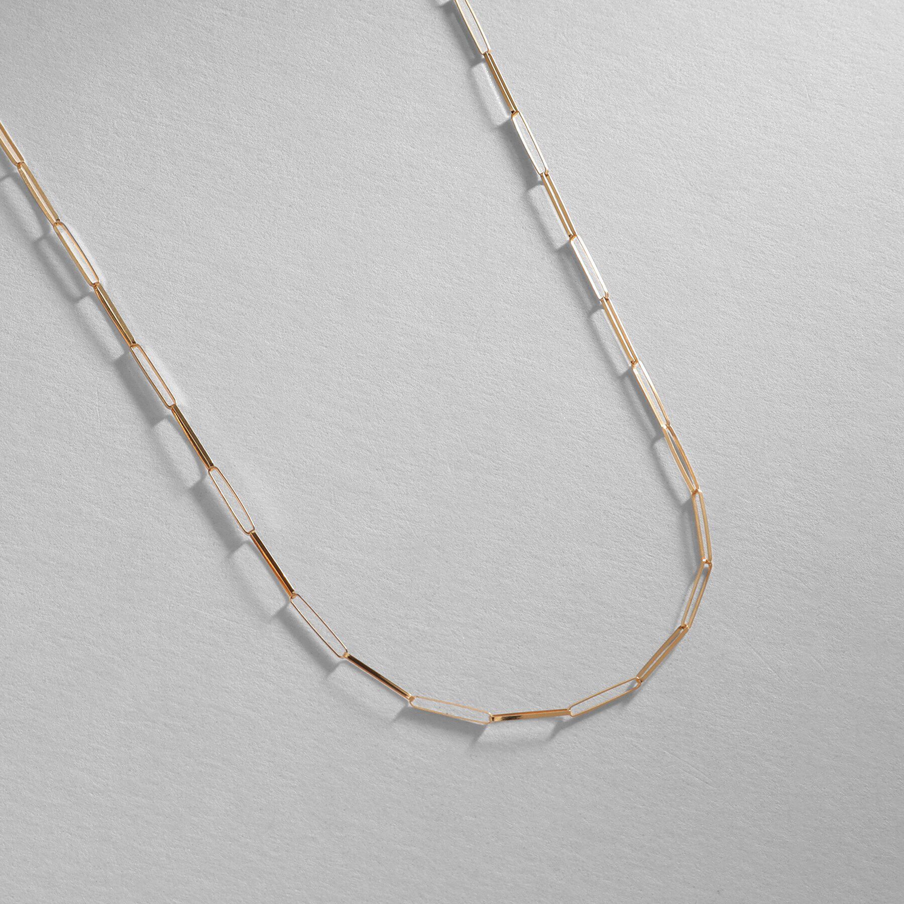 COCOSHNIK「K18リボンケーブルチェーン ネックレス大（60cm）」|ネックレス|