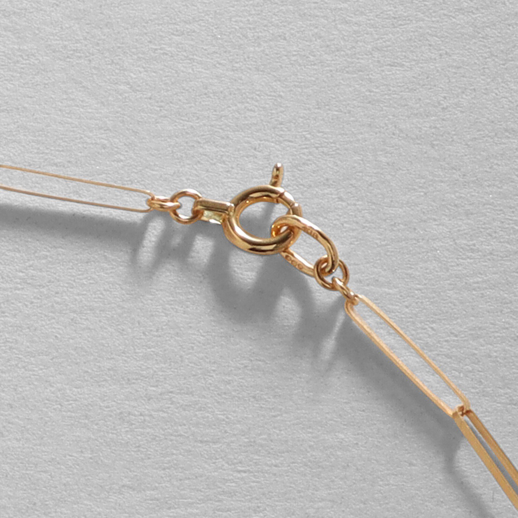 COCOSHNIK「K18リボンケーブルチェーン ネックレス大（60cm）」|ネックレス|