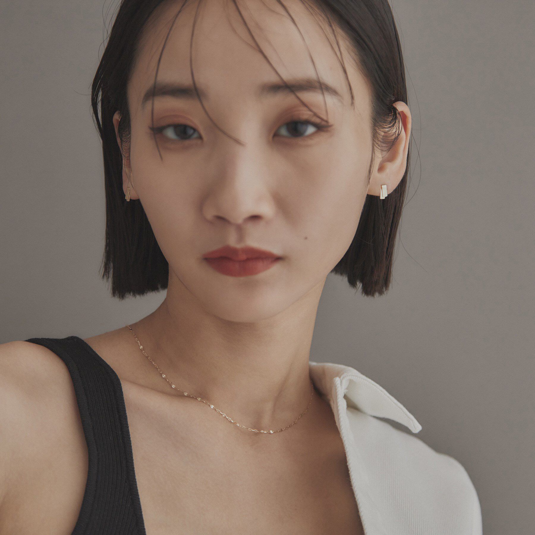 COCOSHNIK ONKITSCH「K10フラップリボンピアス」|ピアス|