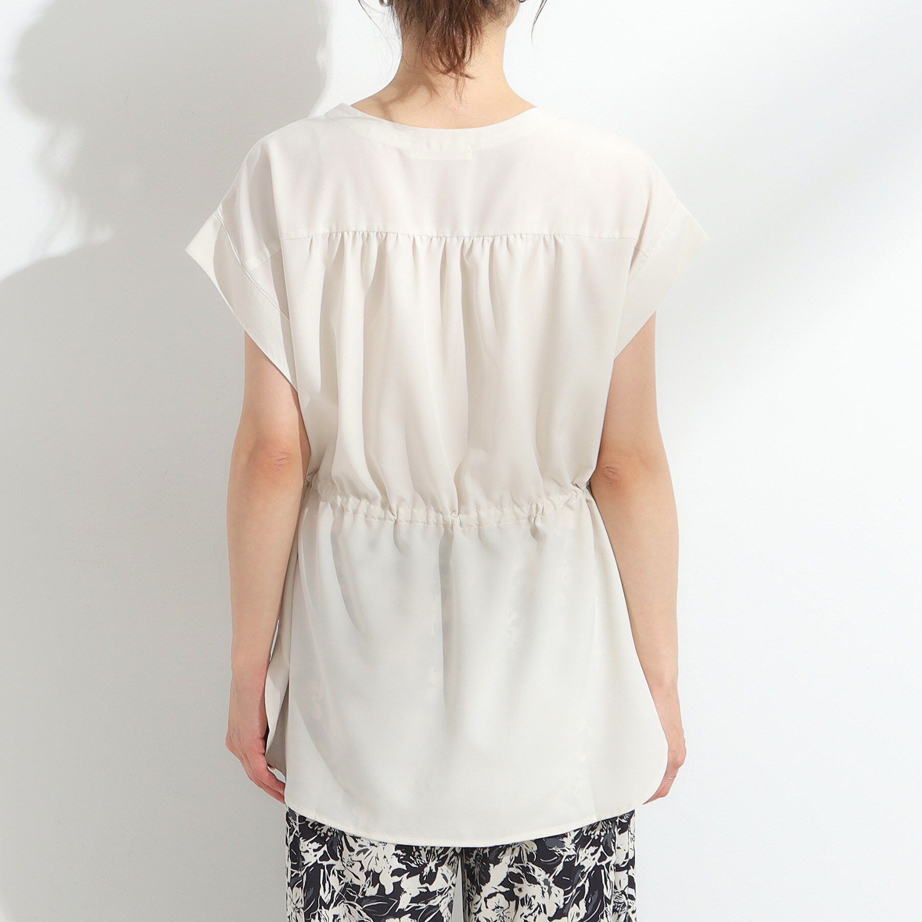 SHOO･LA･RUE「【S-LL】シルエットが変えられる サファリシャツ」|シャツ・ブラウス|