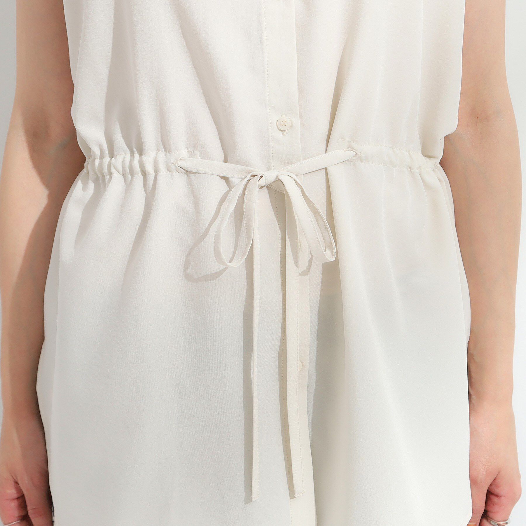 SHOO･LA･RUE「【S-LL】シルエットが変えられる サファリシャツ」|シャツ・ブラウス|