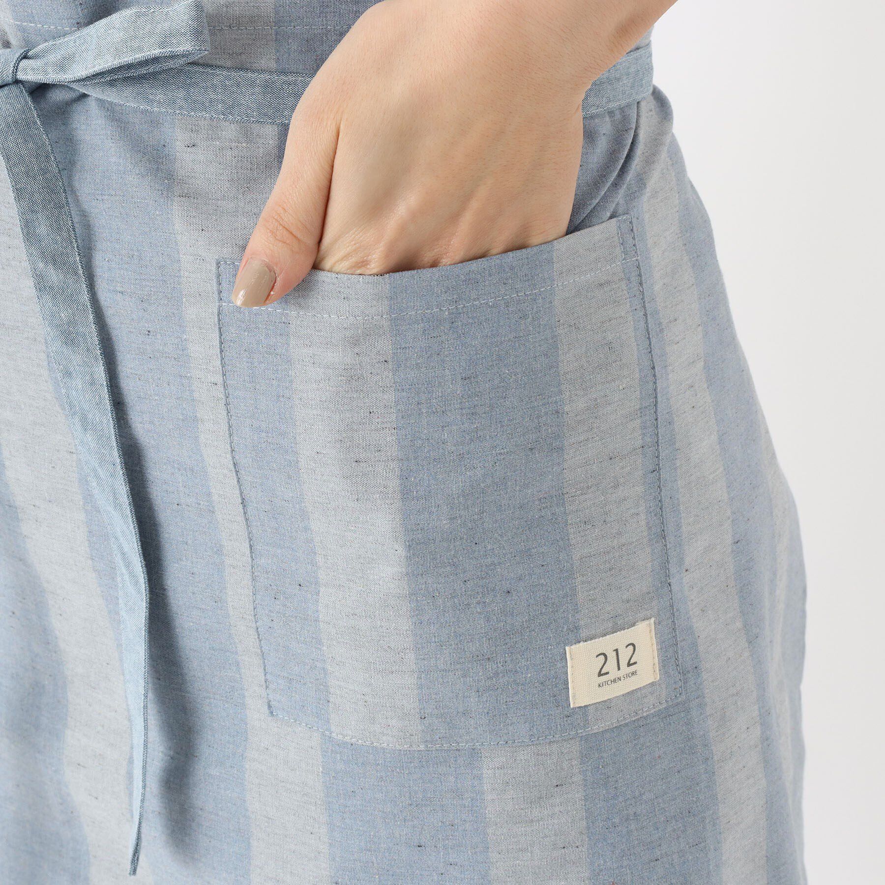 212 KITCHEN STORE「サーキュリック カフェエプロン ストライプ ＜212Kオリジナル＞」|食器・キッチングッズ|
