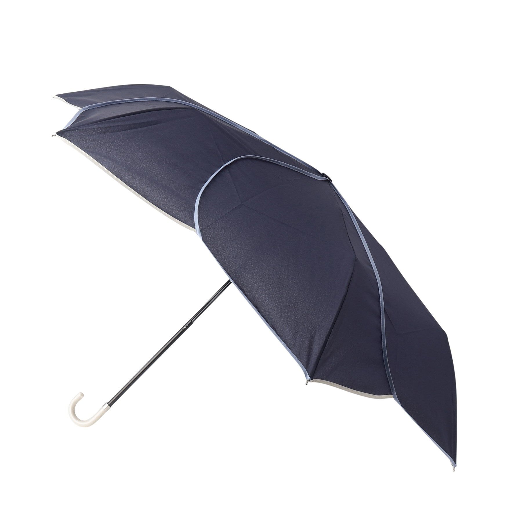 Ober Tashe「バイカラーパイピング ミニ 折りたたみ傘」|傘|ネイビー(093)