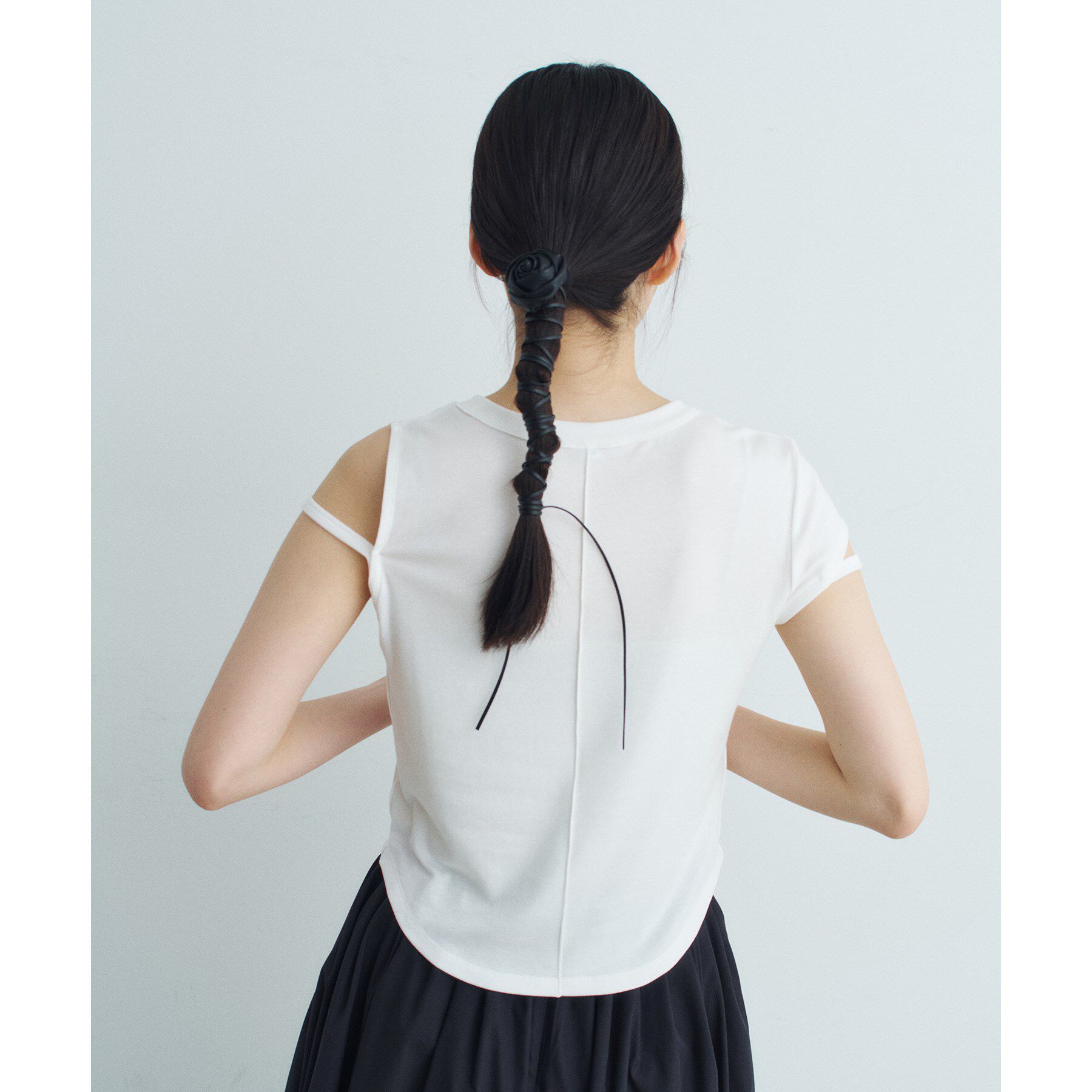 CODE A「heyep｜Faux Leather Rose Tie＆Choker」|ネックレス|