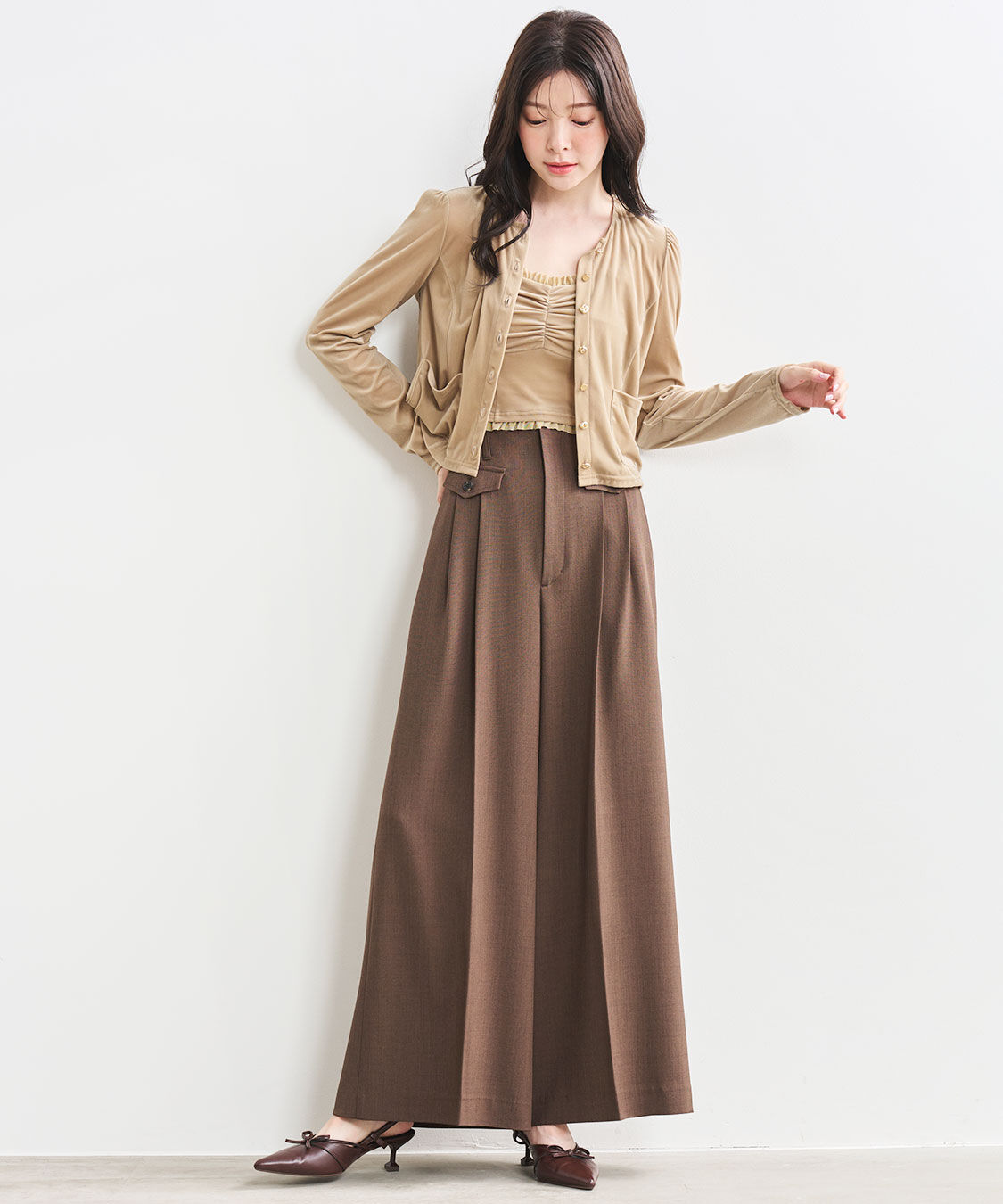 ショート丈ベロアカーディガン（COCO DEAL）｜ルミネのファッション