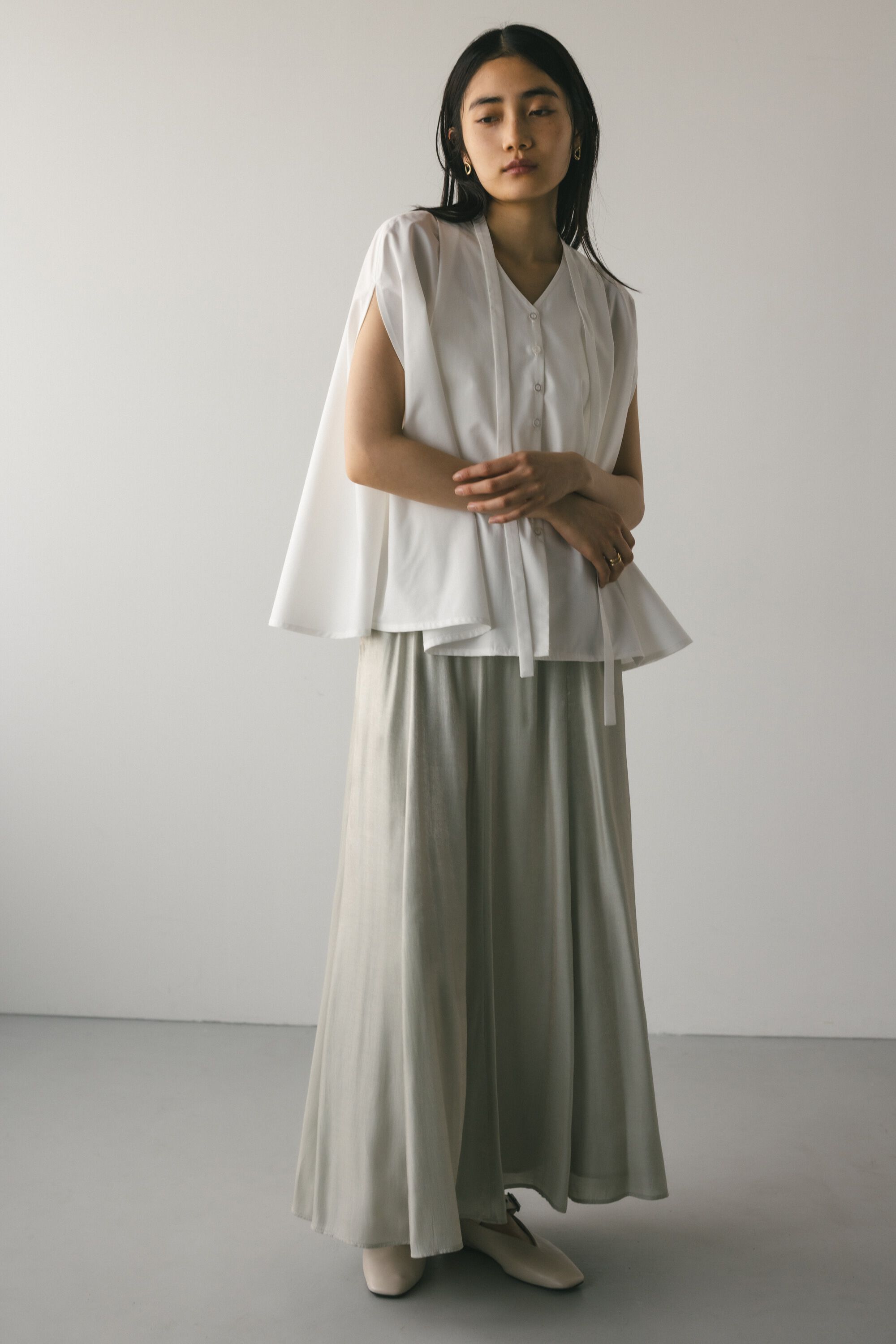 STYLEMIXER「チョーカーネックフレアブラウス」|シャツ・ブラウス|