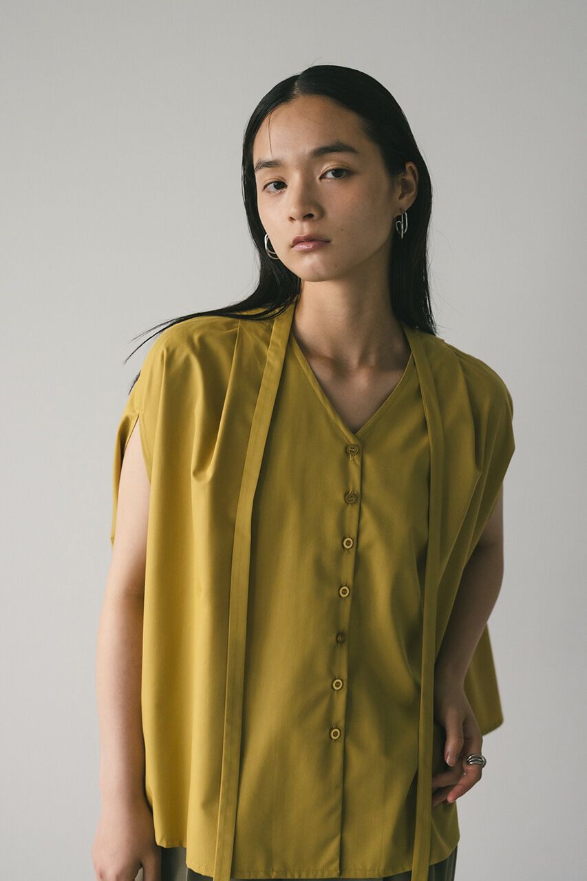 STYLEMIXER「チョーカーネックフレアブラウス」|シャツ・ブラウス|YEL