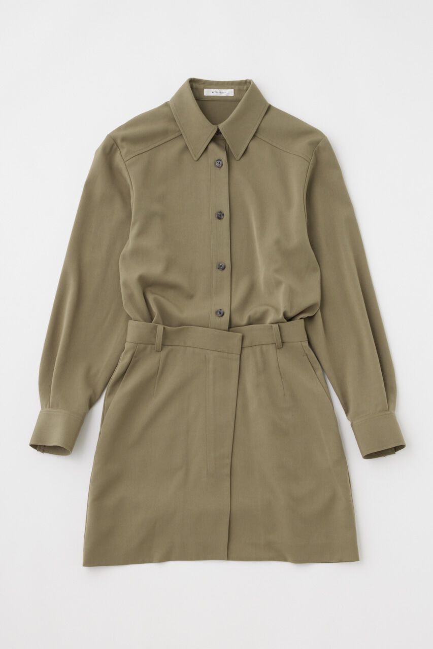 MOUSSY「SHIRT MINI COMBI ドレス」|ワンピース|L/KHA1