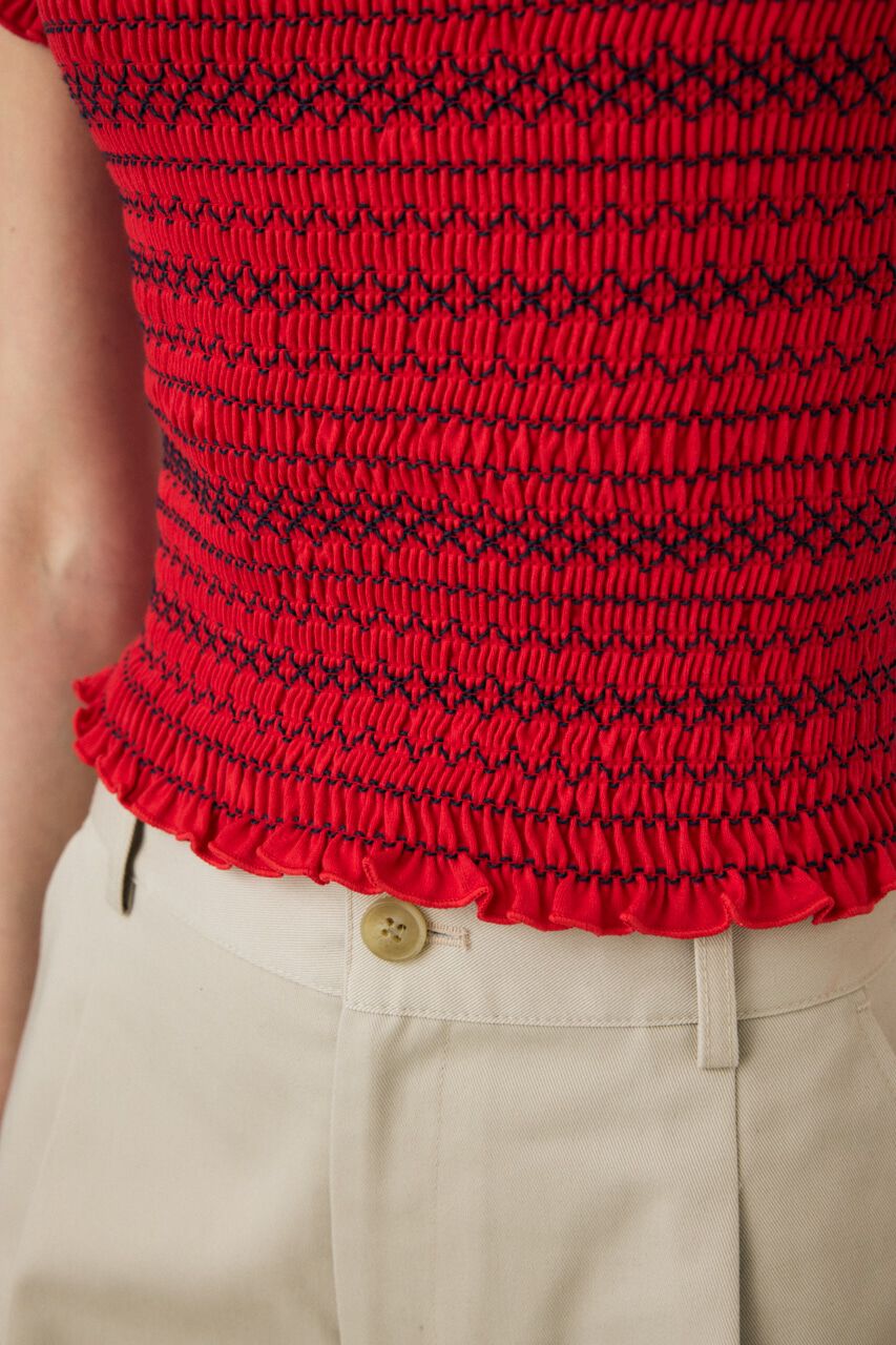 MOUSSY「EMBROIDERY CUT トップス」|Tシャツ・カットソー|