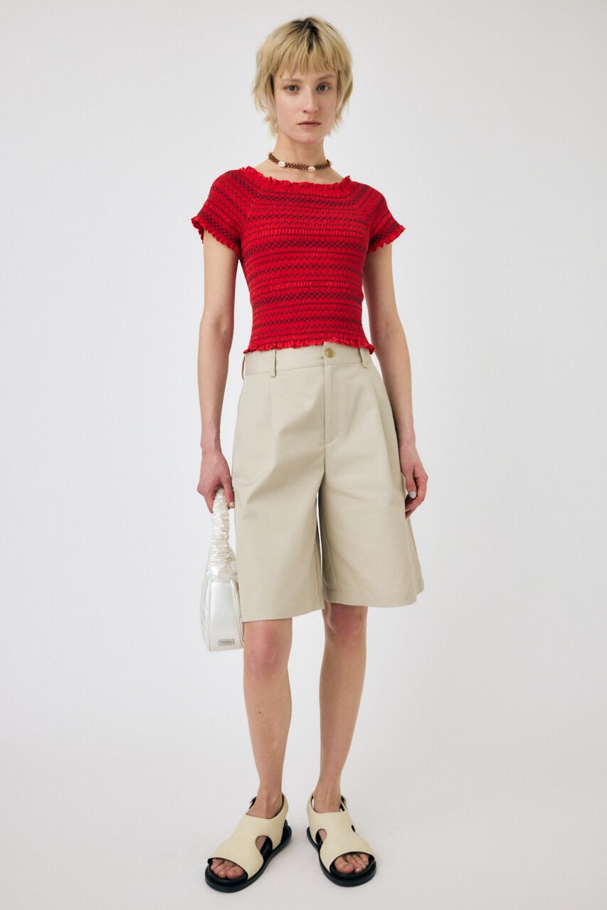 MOUSSY「EMBROIDERY CUT トップス」|Tシャツ・カットソー|