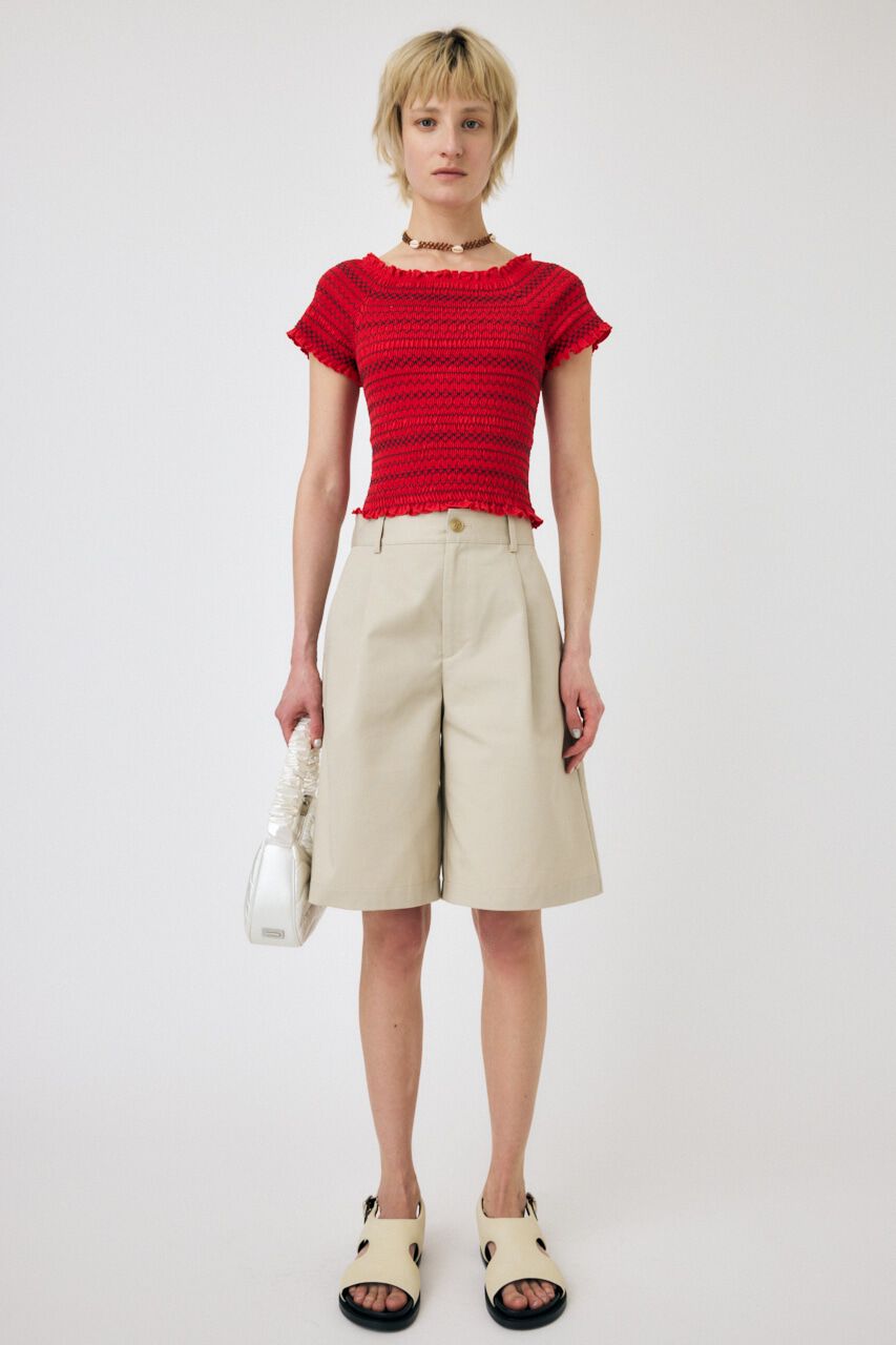 MOUSSY「EMBROIDERY CUT トップス」|Tシャツ・カットソー|