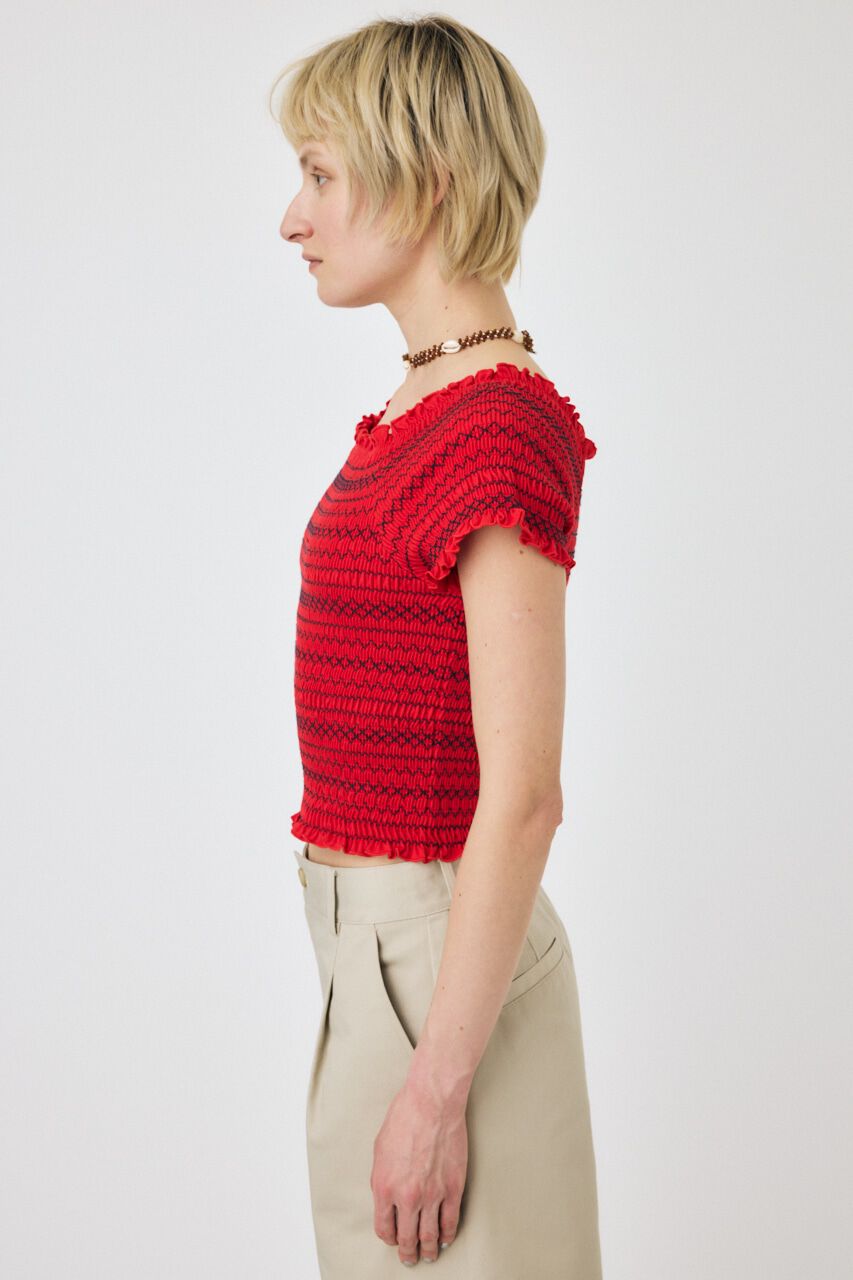 MOUSSY「EMBROIDERY CUT トップス」|Tシャツ・カットソー|