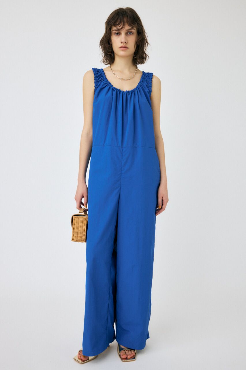 MOUSSY「GATHERED V NECK LIGHT オールインワン」|その他|BLU