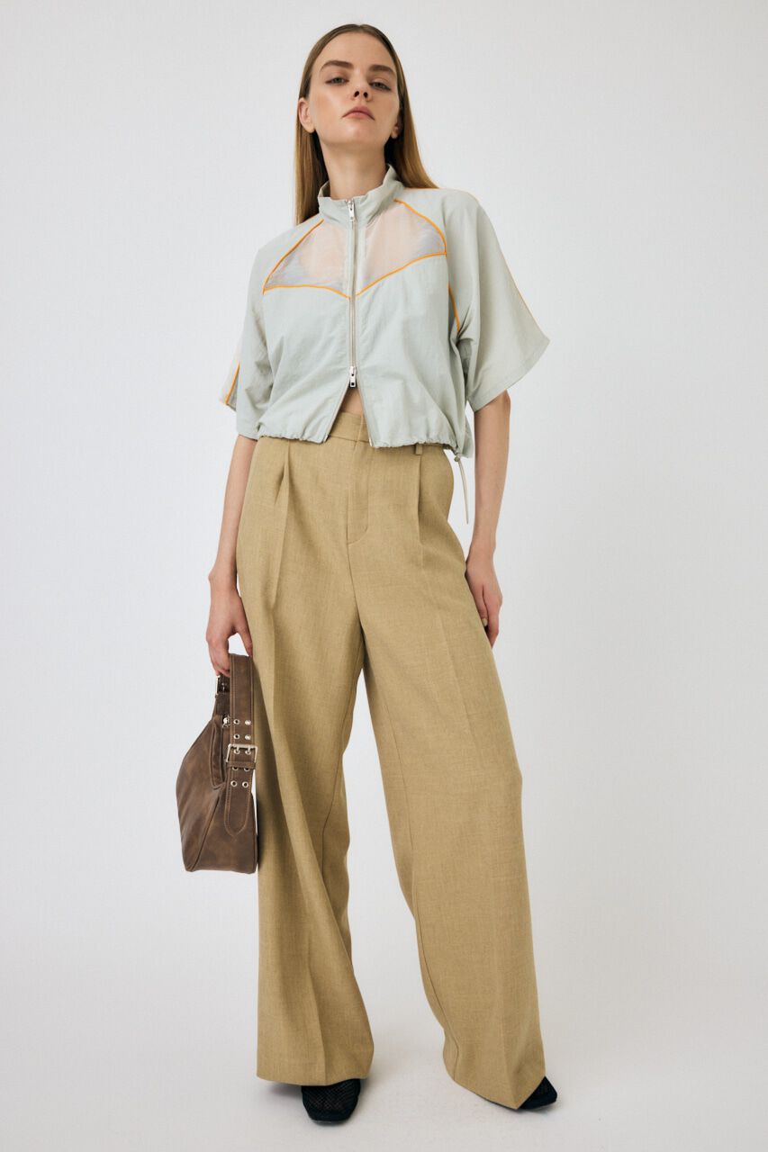 MOUSSY「PIPING HALF SLEEVE トラックジャケット」|Tシャツ・カットソー|