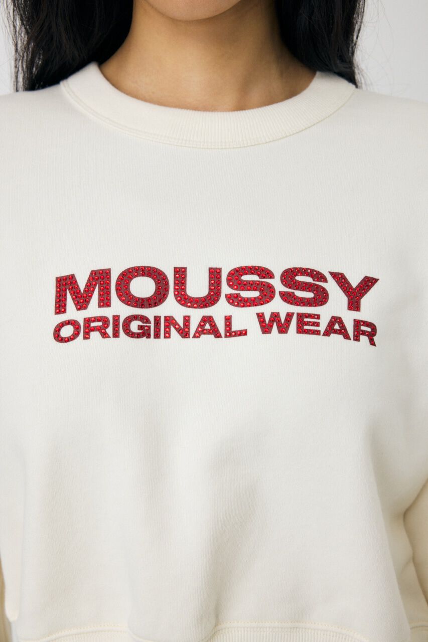MOUSSY「RHINESTONE MOUSSY プルオーバー」|パーカー|