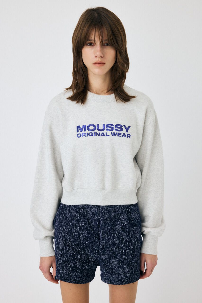 MOUSSY「RHINESTONE MOUSSY プルオーバー」|パーカー|