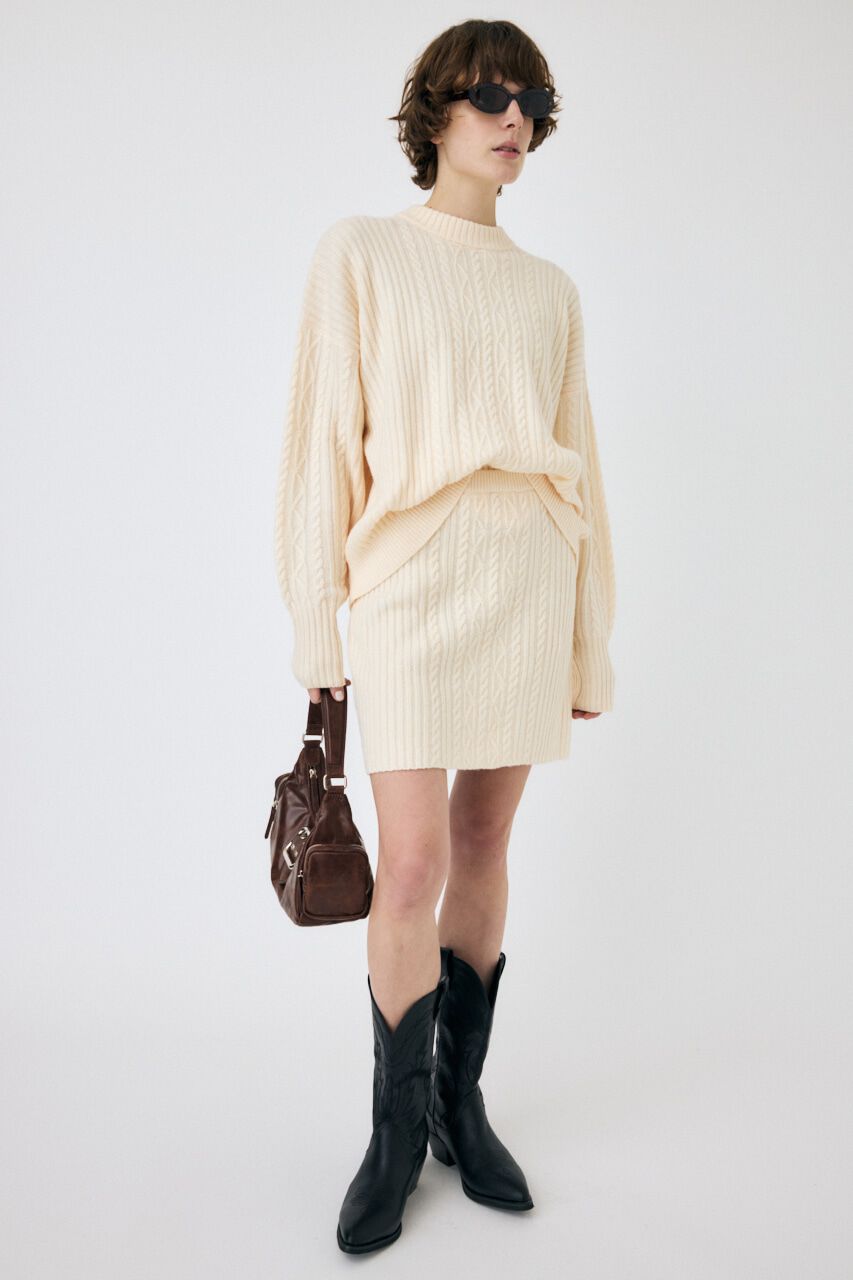 MOUSSY「RIB CABLE ミニスカート」|スカート|IVOY3