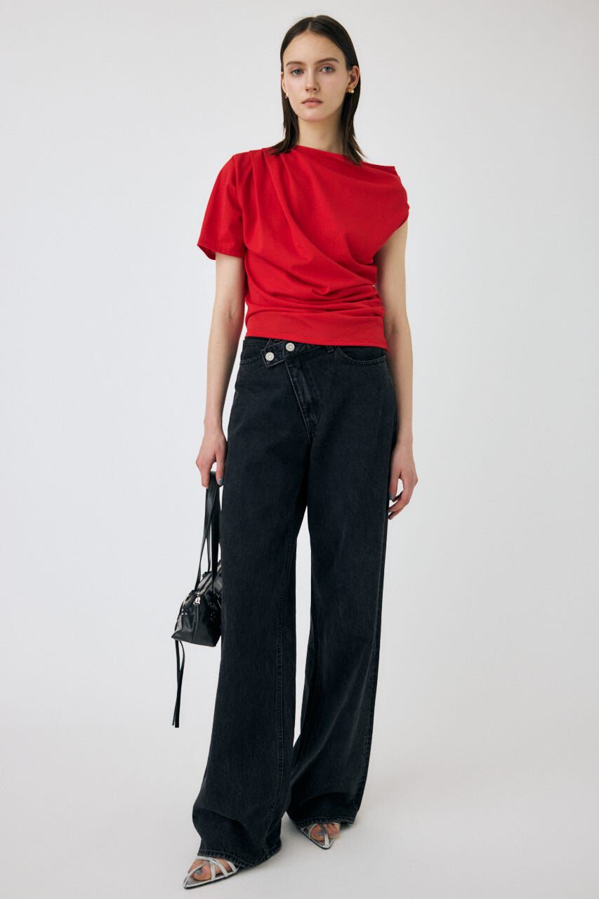 MOUSSY「ONE SHOULDER シアー TEE」|Tシャツ・カットソー|