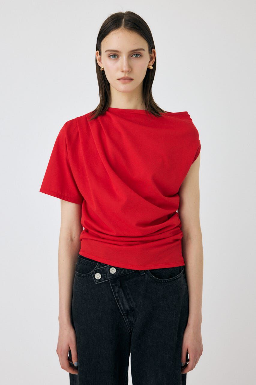MOUSSY「ONE SHOULDER シアー TEE」|Tシャツ・カットソー|