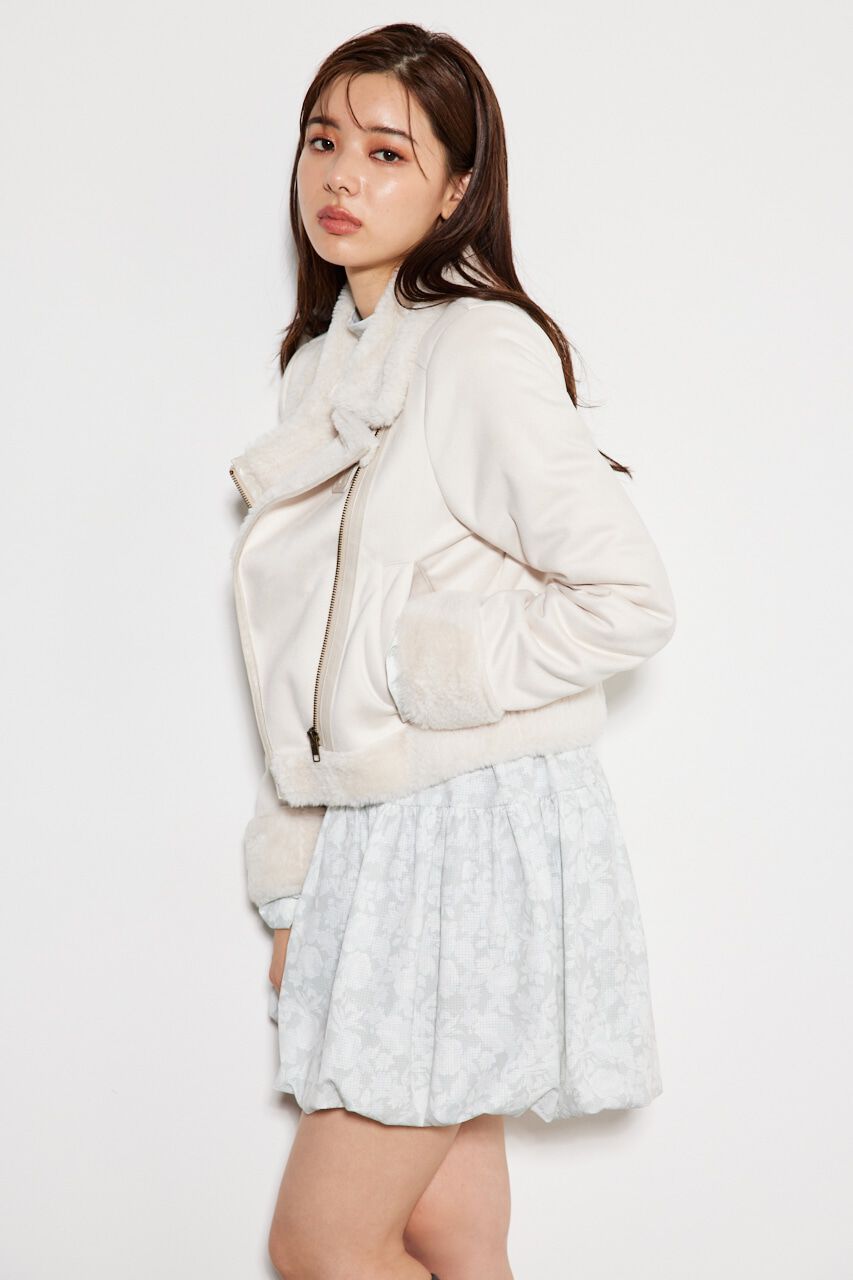 rienda「フェイクファーライダースムートンJK」|その他|