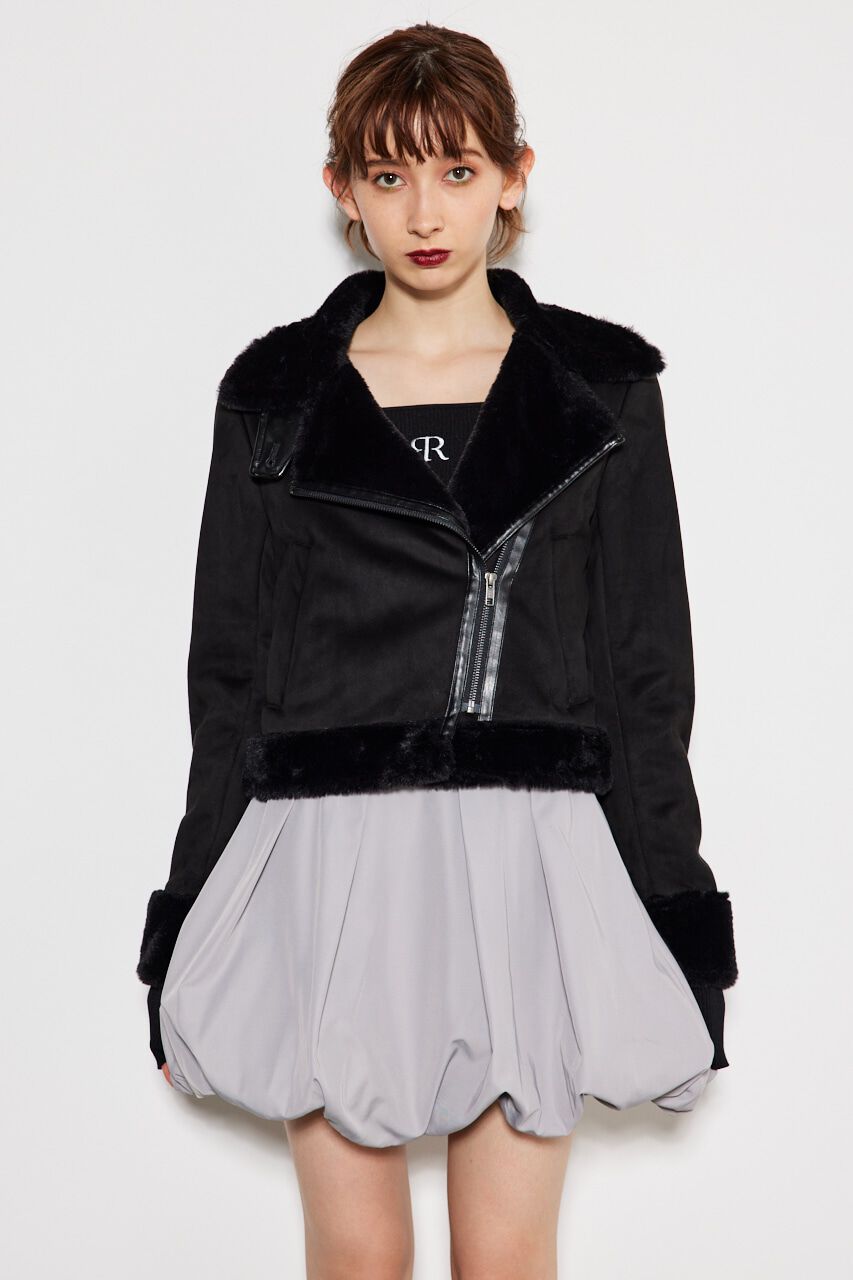 rienda「フェイクファーライダースムートンJK」|その他|