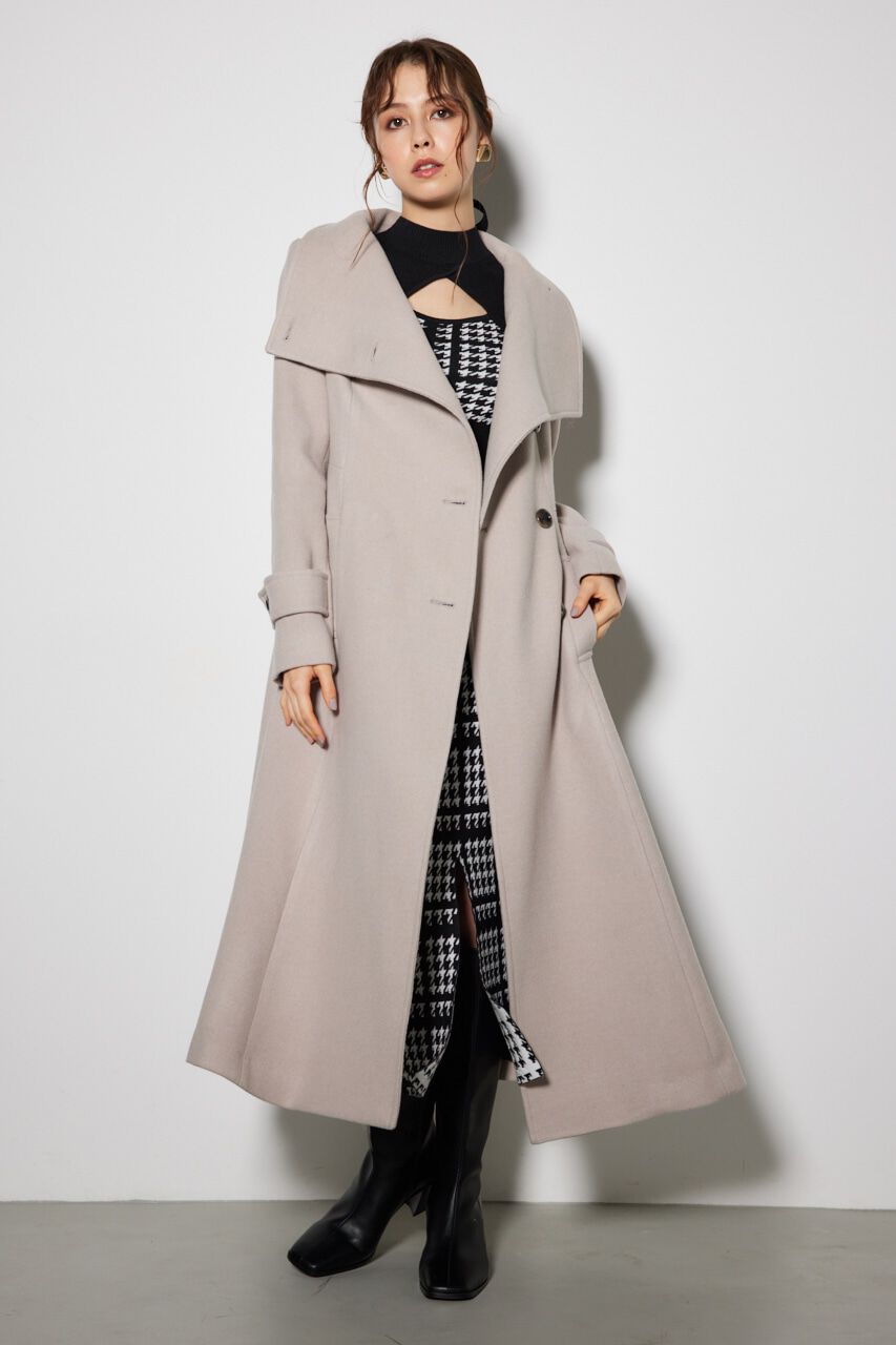 rienda「オーバーネックシンデレララインコート」|その他|