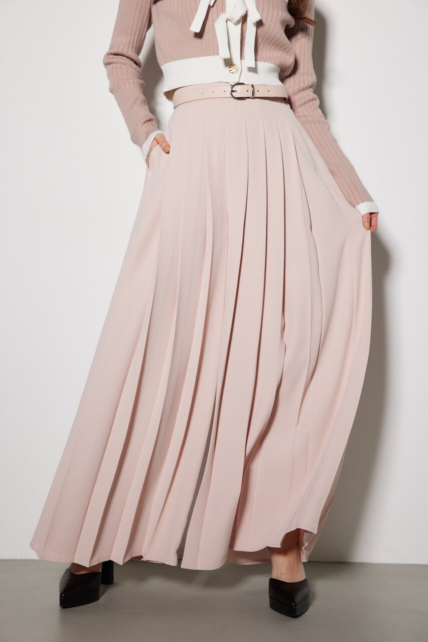 rienda「プリーツデザインワイドパンツ」|その他|