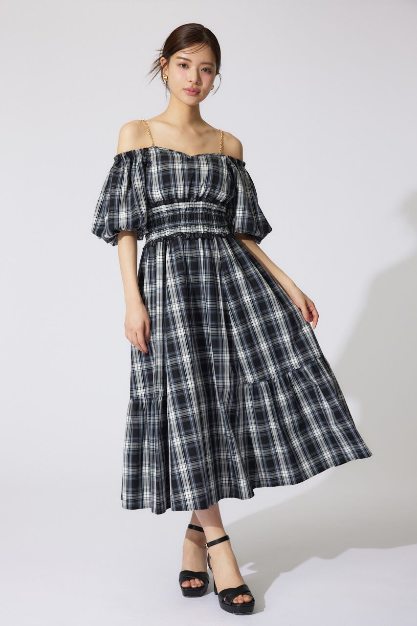 rienda「バルーンスリーブフレアワンピース」|ワンピース|