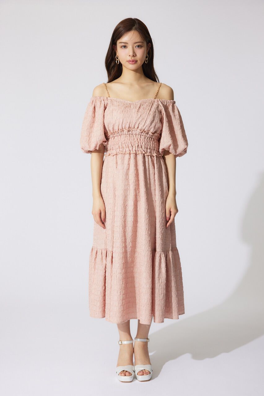 rienda「バルーンスリーブフレアワンピース」|ワンピース|